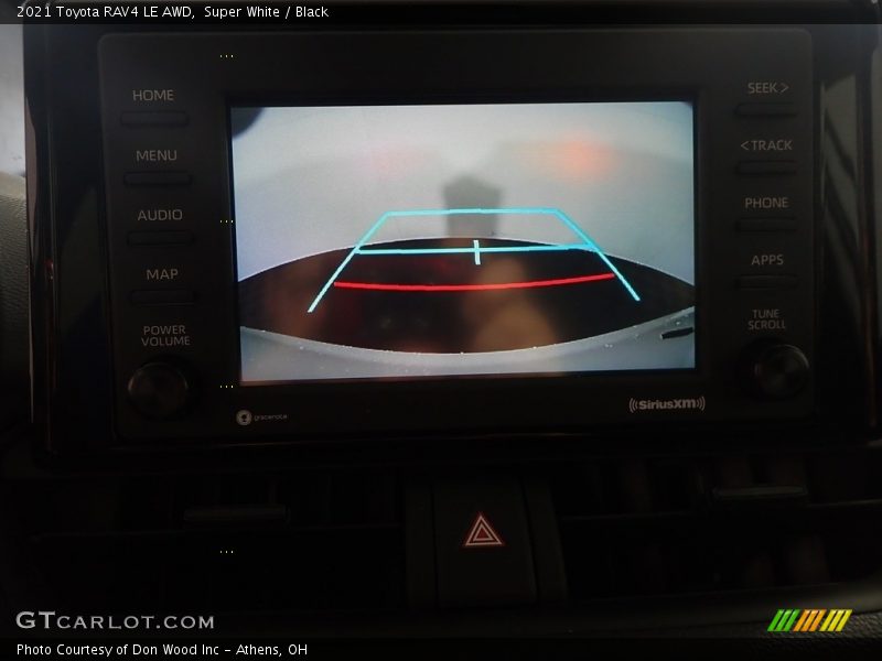 Super White / Black 2021 Toyota RAV4 LE AWD
