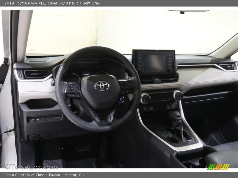 Silver Sky Metallic / Light Gray 2019 Toyota RAV4 XLE