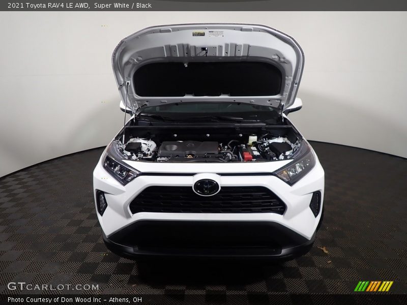 Super White / Black 2021 Toyota RAV4 LE AWD