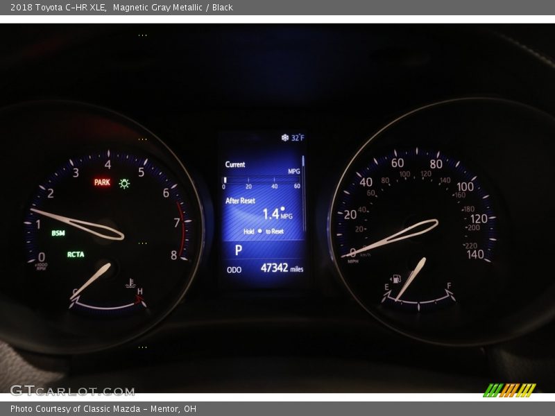 Magnetic Gray Metallic / Black 2018 Toyota C-HR XLE
