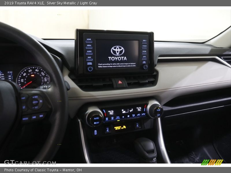 Silver Sky Metallic / Light Gray 2019 Toyota RAV4 XLE