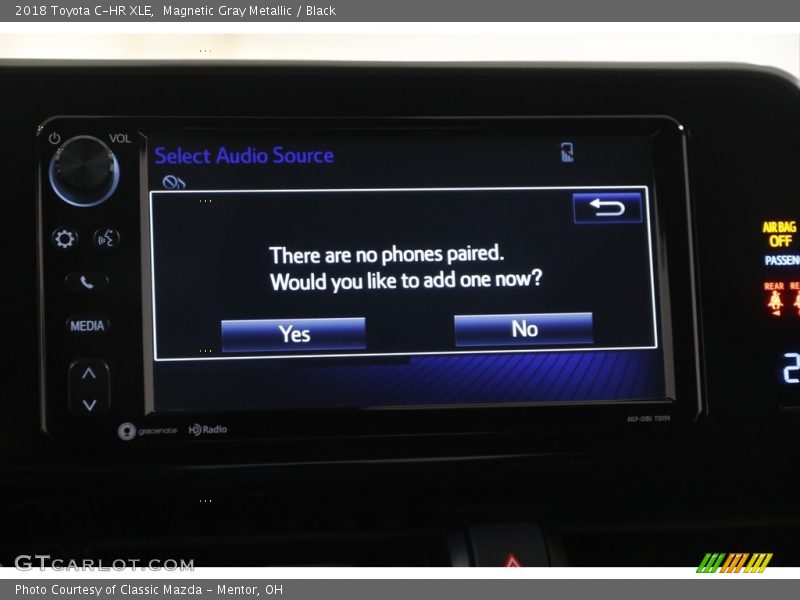 Magnetic Gray Metallic / Black 2018 Toyota C-HR XLE