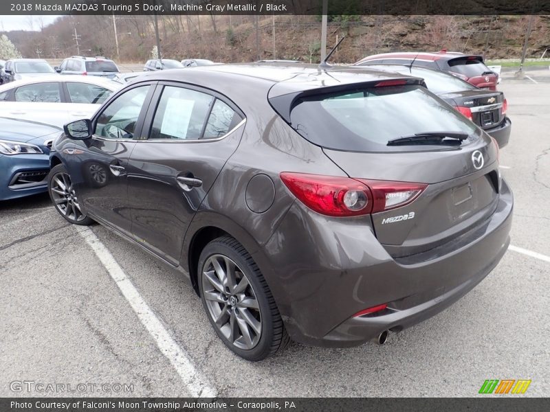 Machine Gray Metallic / Black 2018 Mazda MAZDA3 Touring 5 Door