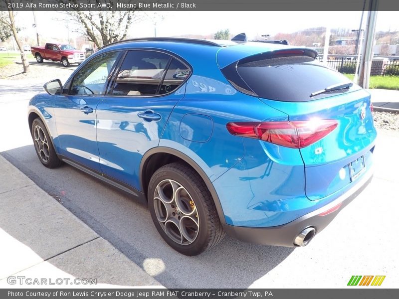 Misano Blue Metallic / Black 2019 Alfa Romeo Stelvio Sport AWD