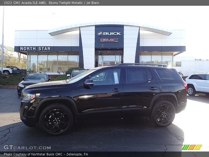Ebony Twilight Metallic / Jet Black 2022 GMC Acadia SLE AWD