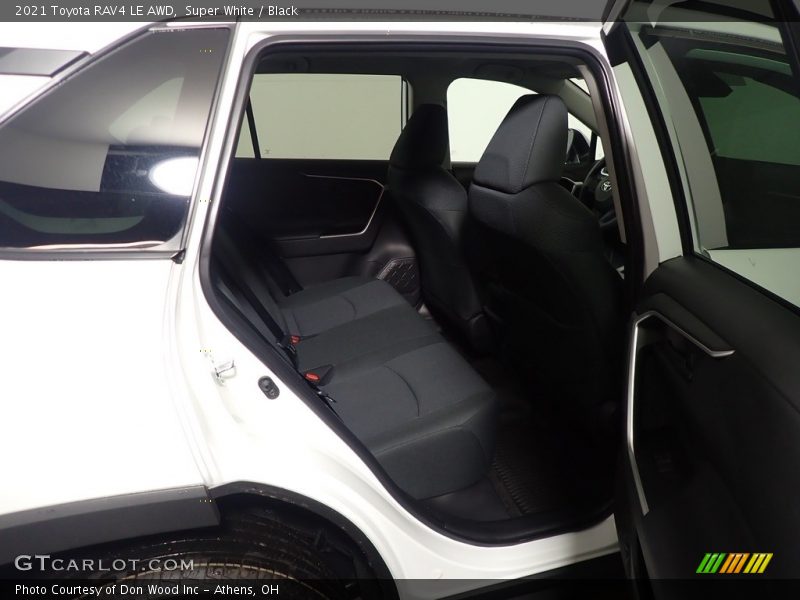 Super White / Black 2021 Toyota RAV4 LE AWD