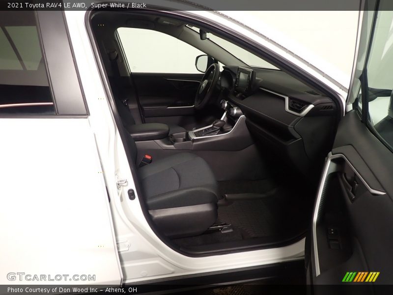 Super White / Black 2021 Toyota RAV4 LE AWD