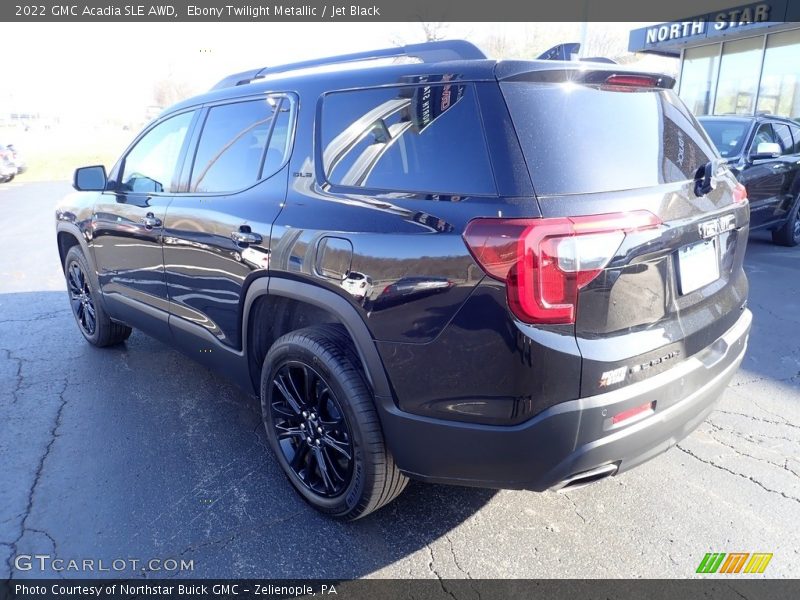Ebony Twilight Metallic / Jet Black 2022 GMC Acadia SLE AWD