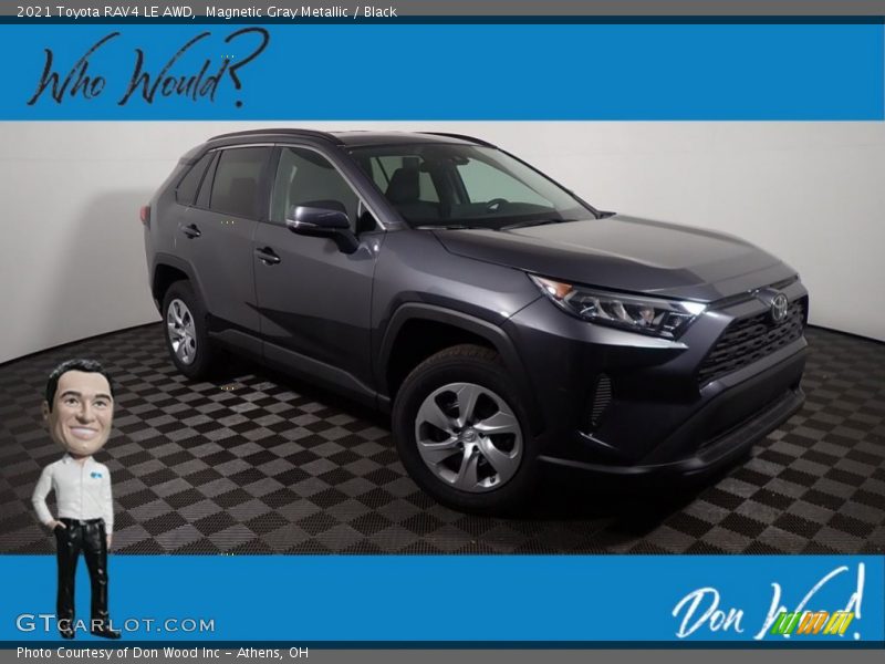 Magnetic Gray Metallic / Black 2021 Toyota RAV4 LE AWD