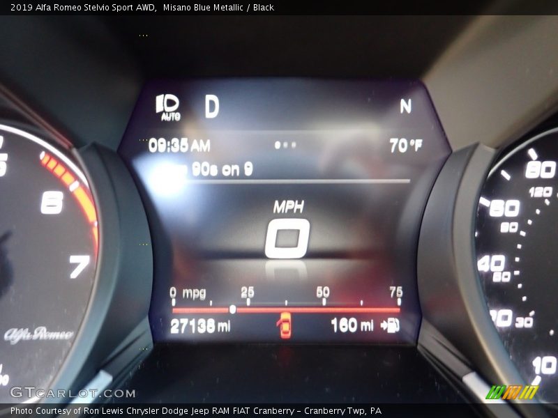 Misano Blue Metallic / Black 2019 Alfa Romeo Stelvio Sport AWD