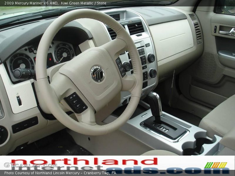 Kiwi Green Metallic / Stone 2009 Mercury Mariner V6 4WD