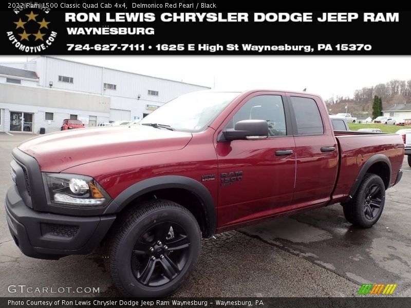 Delmonico Red Pearl / Black 2022 Ram 1500 Classic Quad Cab 4x4