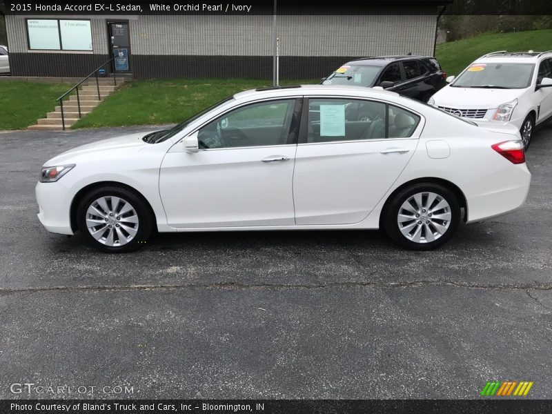 White Orchid Pearl / Ivory 2015 Honda Accord EX-L Sedan