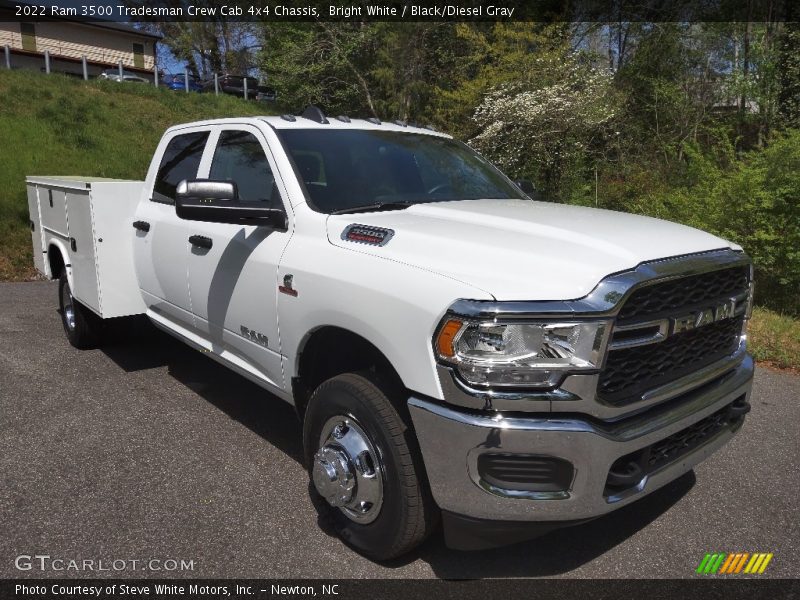 Bright White / Black/Diesel Gray 2022 Ram 3500 Tradesman Crew Cab 4x4 Chassis