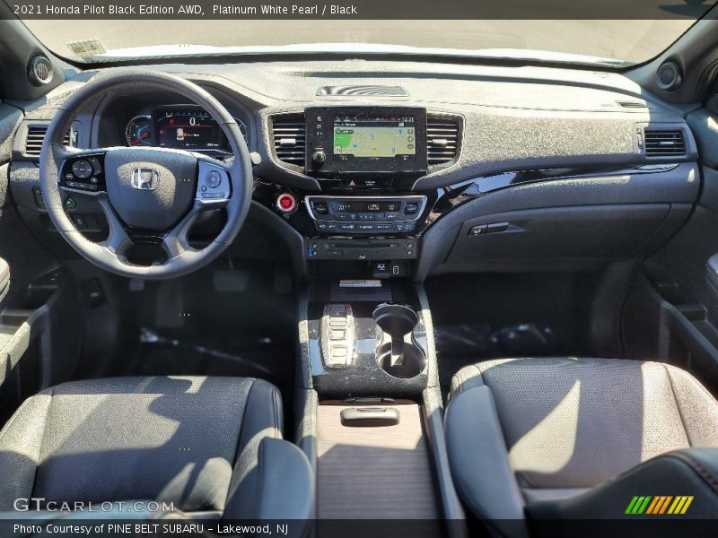 Platinum White Pearl / Black 2021 Honda Pilot Black Edition AWD