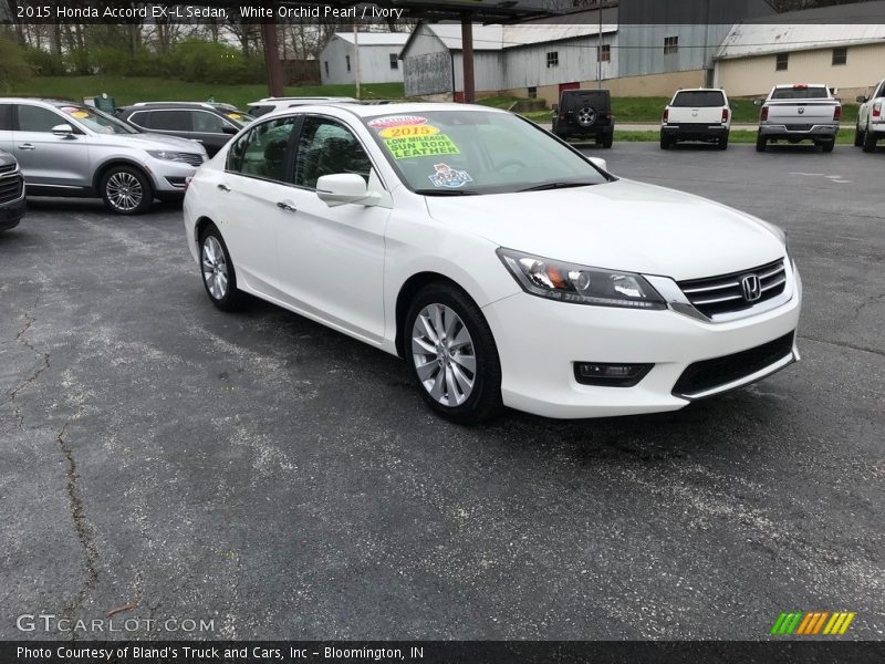 White Orchid Pearl / Ivory 2015 Honda Accord EX-L Sedan