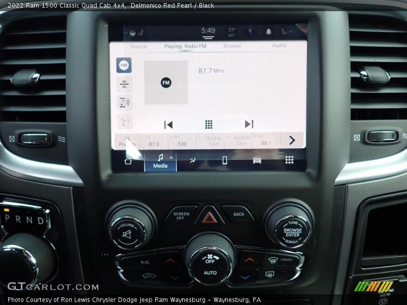 Delmonico Red Pearl / Black 2022 Ram 1500 Classic Quad Cab 4x4