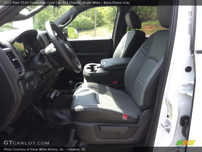 Bright White / Black/Diesel Gray 2022 Ram 3500 Tradesman Crew Cab 4x4 Chassis