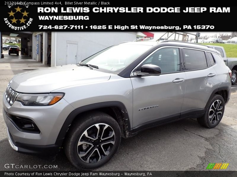 Billet Silver Metallic / Black 2022 Jeep Compass Limited 4x4