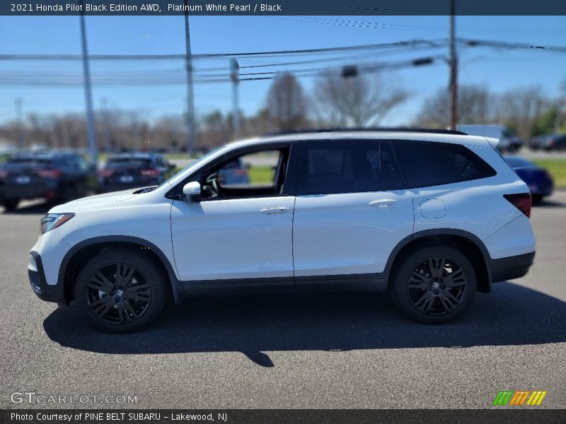 Platinum White Pearl / Black 2021 Honda Pilot Black Edition AWD