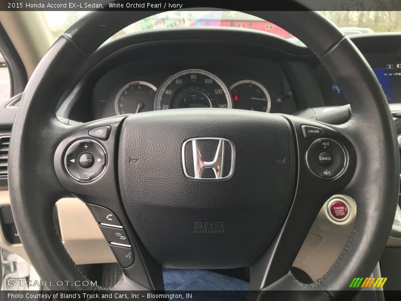 White Orchid Pearl / Ivory 2015 Honda Accord EX-L Sedan