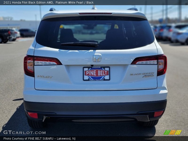 Platinum White Pearl / Black 2021 Honda Pilot Black Edition AWD