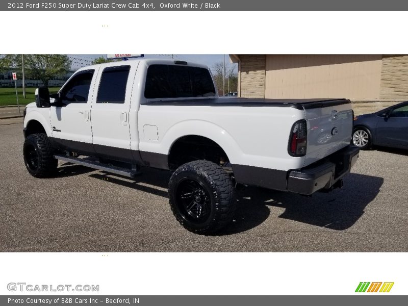 Oxford White / Black 2012 Ford F250 Super Duty Lariat Crew Cab 4x4