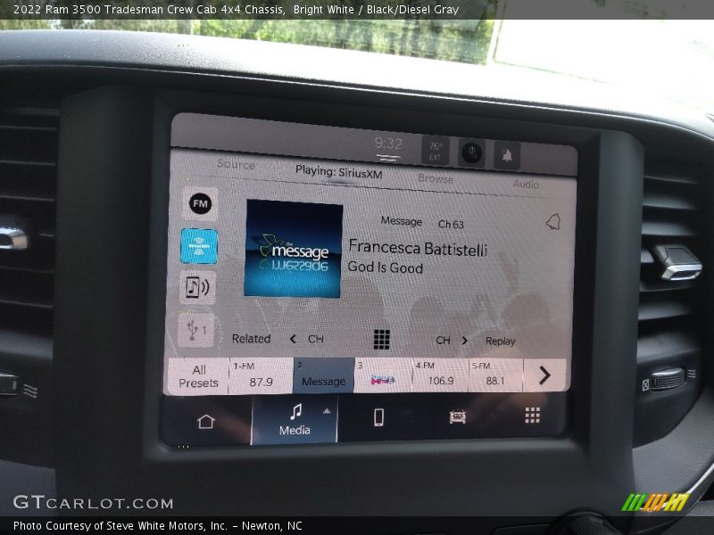 Bright White / Black/Diesel Gray 2022 Ram 3500 Tradesman Crew Cab 4x4 Chassis