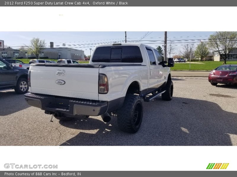 Oxford White / Black 2012 Ford F250 Super Duty Lariat Crew Cab 4x4