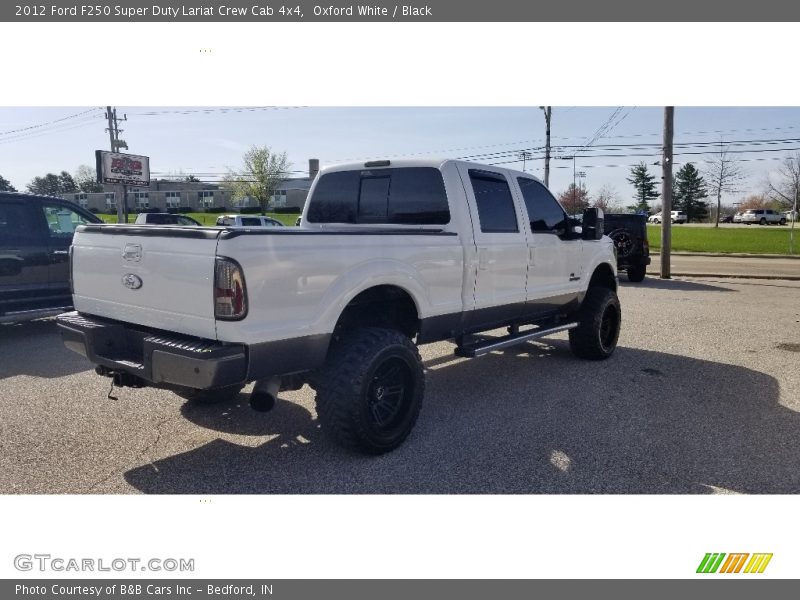 Oxford White / Black 2012 Ford F250 Super Duty Lariat Crew Cab 4x4