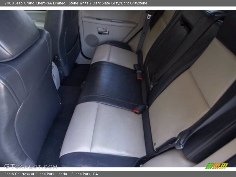 Stone White / Dark Slate Gray/Light Graystone 2008 Jeep Grand Cherokee Limited