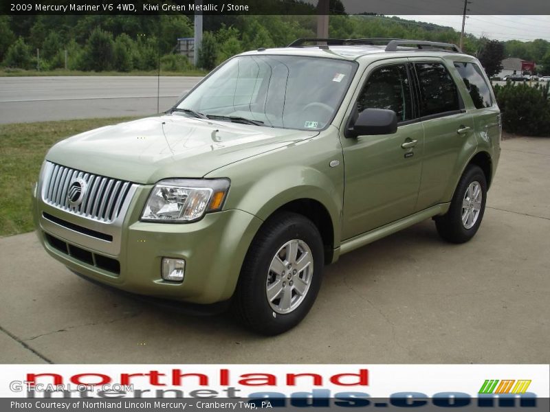 Kiwi Green Metallic / Stone 2009 Mercury Mariner V6 4WD