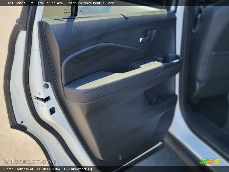 Platinum White Pearl / Black 2021 Honda Pilot Black Edition AWD