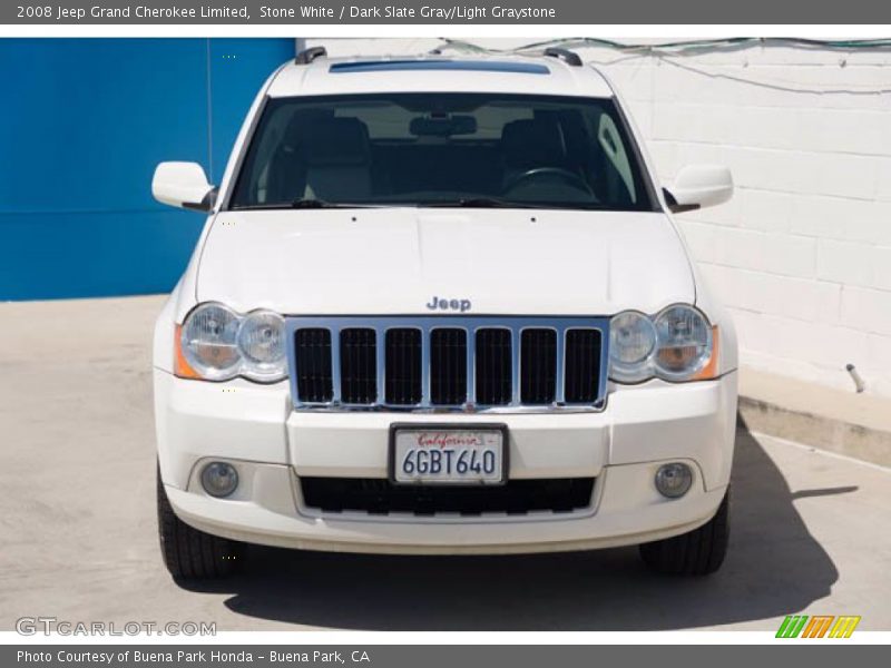 Stone White / Dark Slate Gray/Light Graystone 2008 Jeep Grand Cherokee Limited