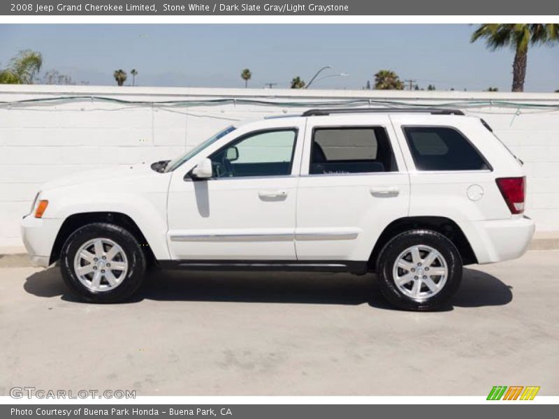 Stone White / Dark Slate Gray/Light Graystone 2008 Jeep Grand Cherokee Limited