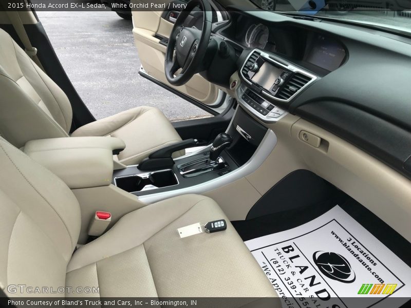 White Orchid Pearl / Ivory 2015 Honda Accord EX-L Sedan