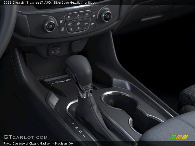 Silver Sage Metallic / Jet Black 2022 Chevrolet Traverse LT AWD