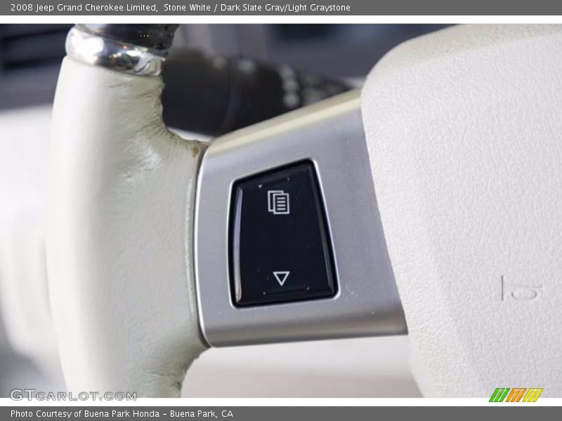Stone White / Dark Slate Gray/Light Graystone 2008 Jeep Grand Cherokee Limited