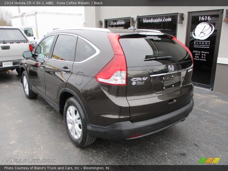 Kona Coffee Metallic / Black 2014 Honda CR-V EX-L AWD