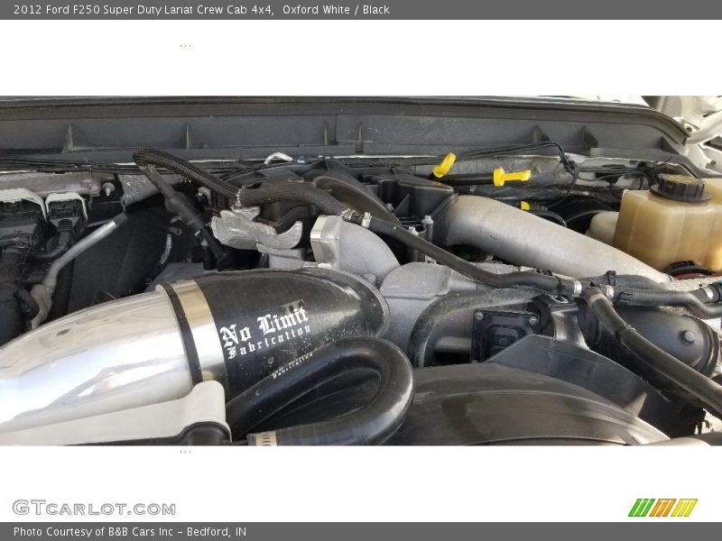 Oxford White / Black 2012 Ford F250 Super Duty Lariat Crew Cab 4x4
