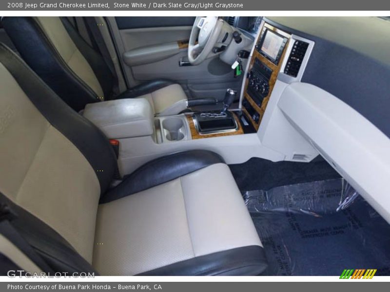 Stone White / Dark Slate Gray/Light Graystone 2008 Jeep Grand Cherokee Limited