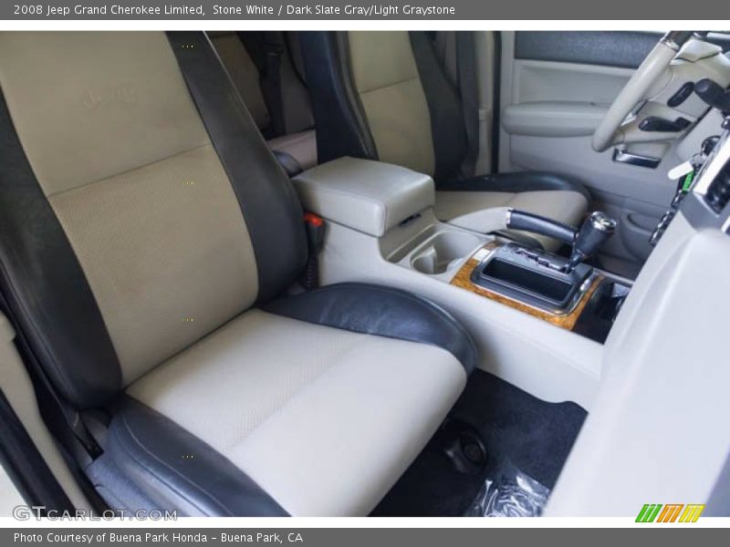 Stone White / Dark Slate Gray/Light Graystone 2008 Jeep Grand Cherokee Limited
