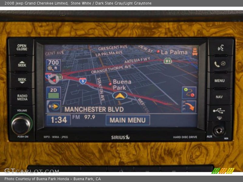 Stone White / Dark Slate Gray/Light Graystone 2008 Jeep Grand Cherokee Limited