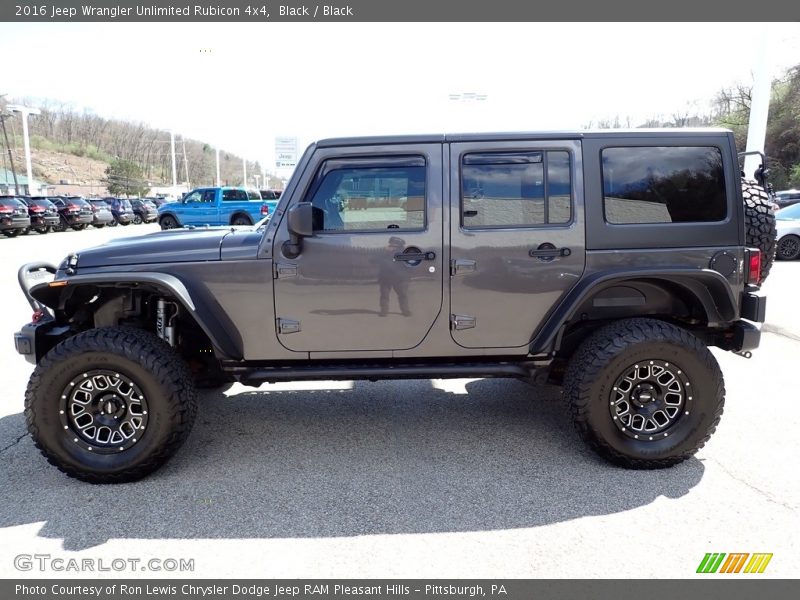 Black / Black 2016 Jeep Wrangler Unlimited Rubicon 4x4