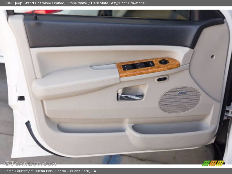 Stone White / Dark Slate Gray/Light Graystone 2008 Jeep Grand Cherokee Limited