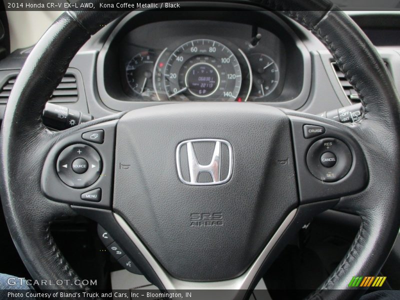 Kona Coffee Metallic / Black 2014 Honda CR-V EX-L AWD