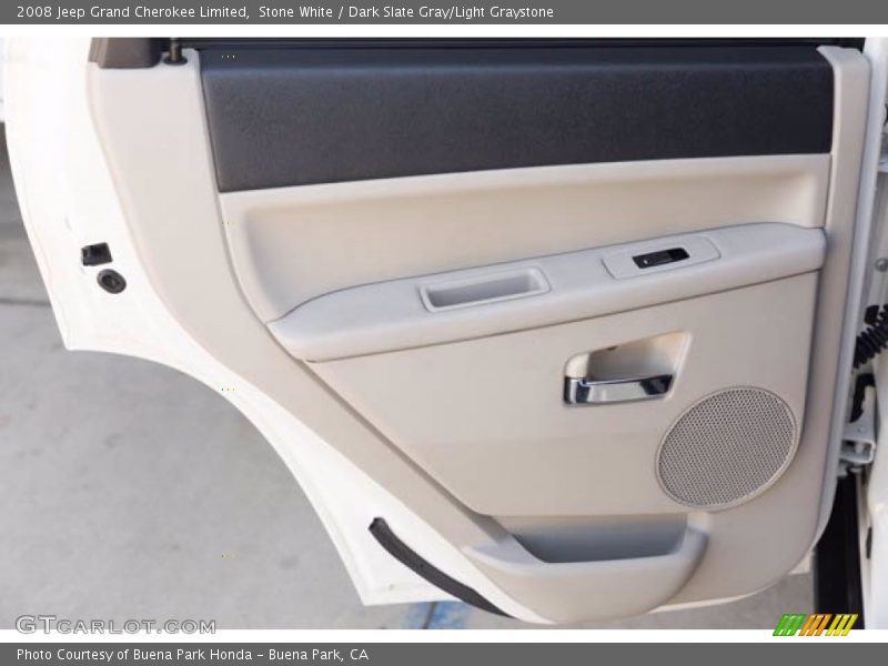 Stone White / Dark Slate Gray/Light Graystone 2008 Jeep Grand Cherokee Limited