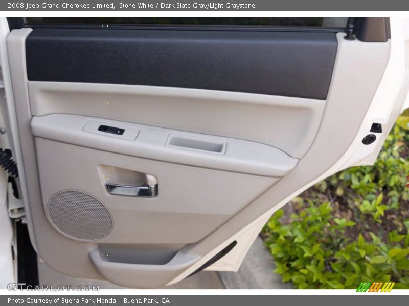 Stone White / Dark Slate Gray/Light Graystone 2008 Jeep Grand Cherokee Limited