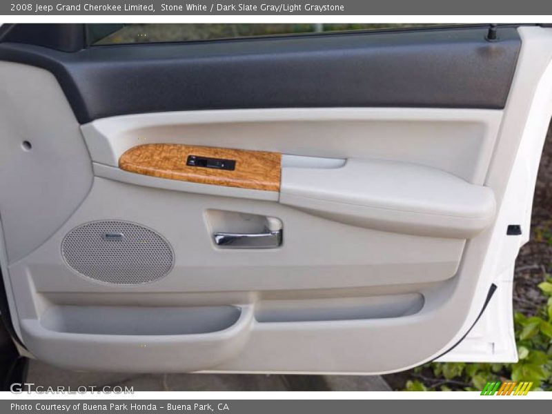 Stone White / Dark Slate Gray/Light Graystone 2008 Jeep Grand Cherokee Limited