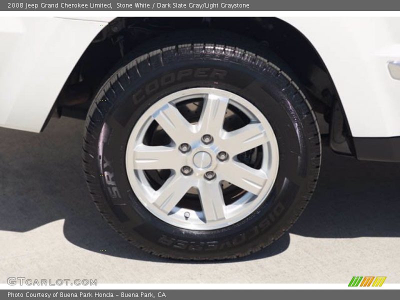Stone White / Dark Slate Gray/Light Graystone 2008 Jeep Grand Cherokee Limited